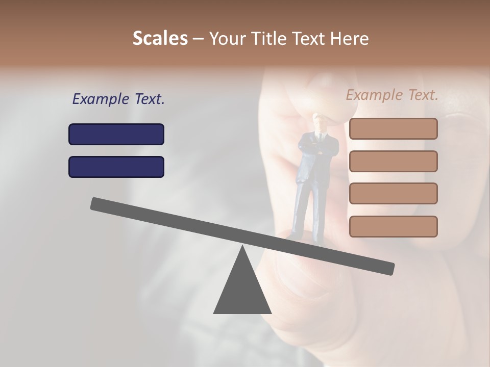 Male Reaching Finger PowerPoint Template