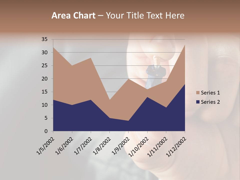 Male Reaching Finger PowerPoint Template