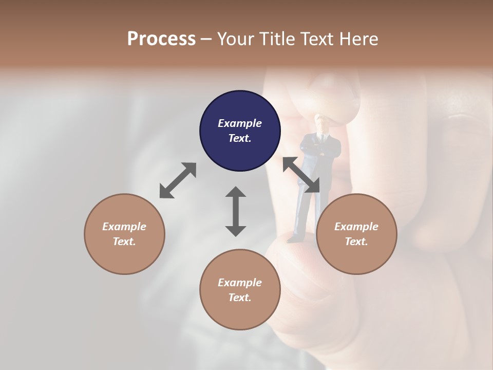 Male Reaching Finger PowerPoint Template