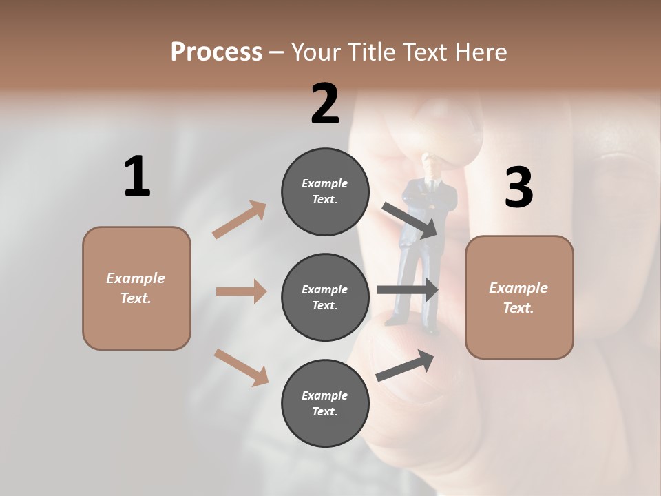 Male Reaching Finger PowerPoint Template