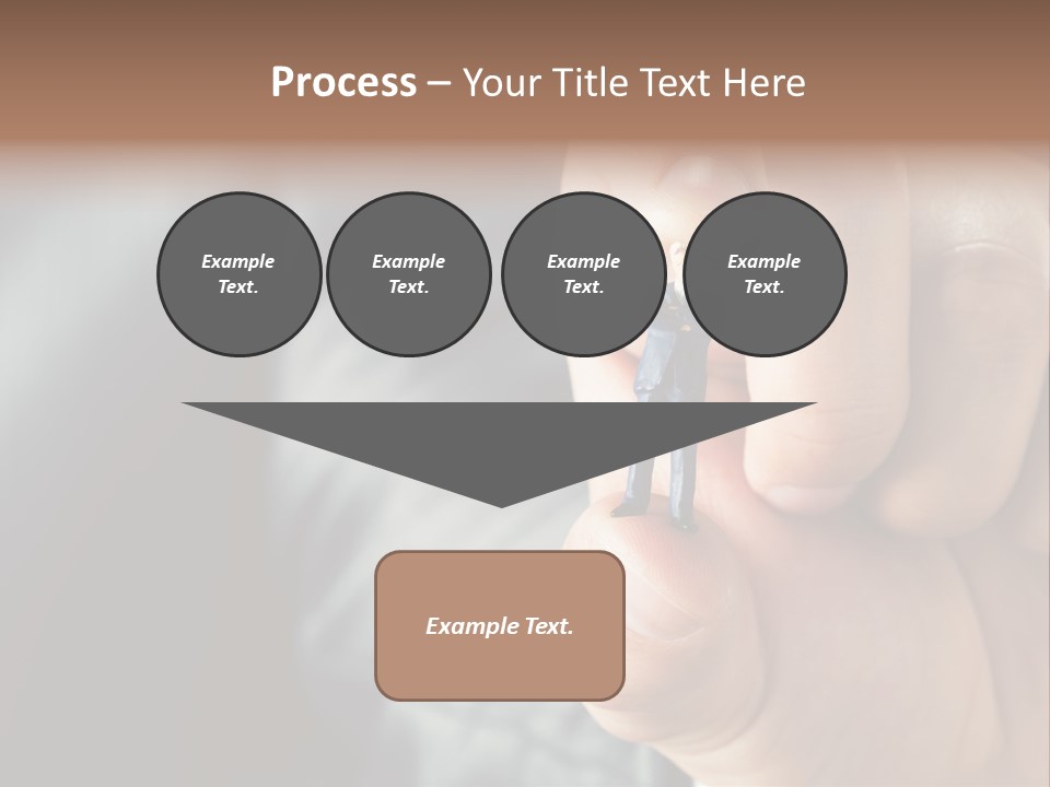 Male Reaching Finger PowerPoint Template