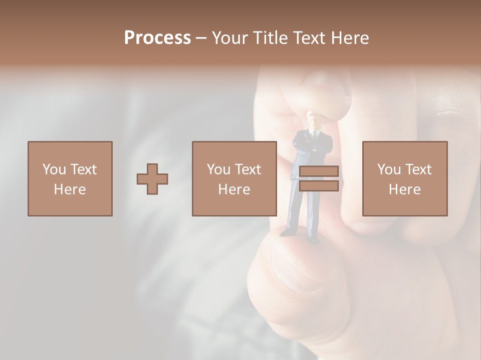 Male Reaching Finger PowerPoint Template