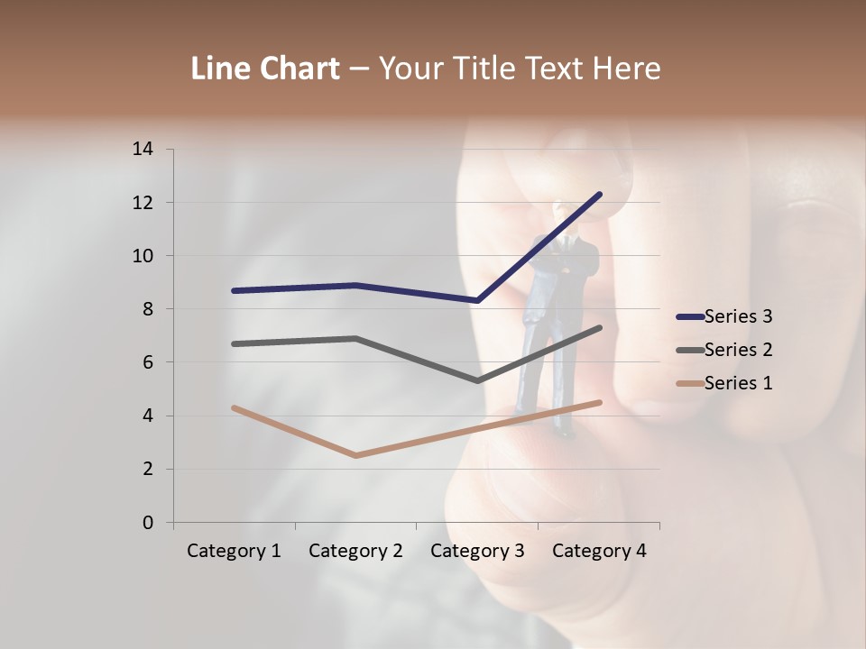 Male Reaching Finger PowerPoint Template