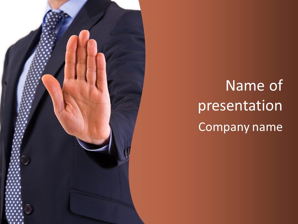 Businessperson Inspection Worker PowerPoint Template