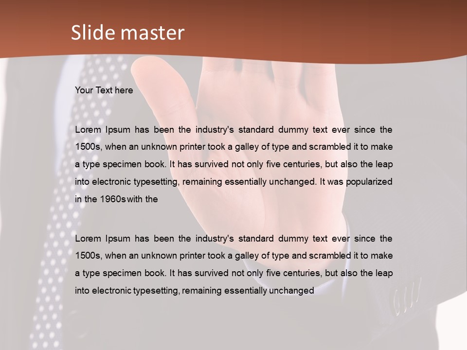 Businessperson Inspection Worker PowerPoint Template