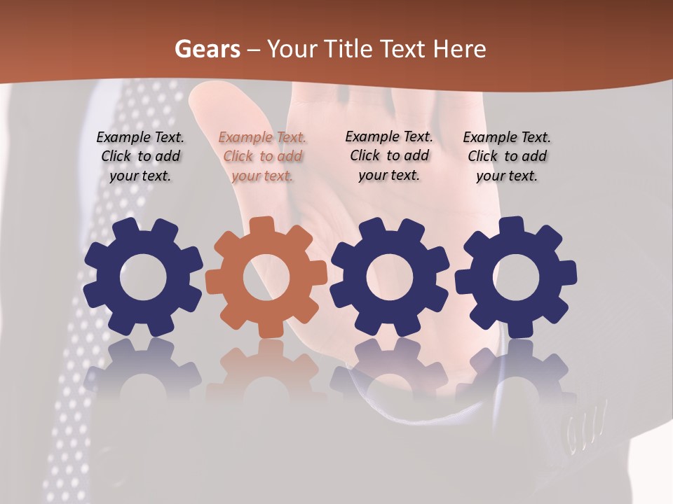 Businessperson Inspection Worker PowerPoint Template