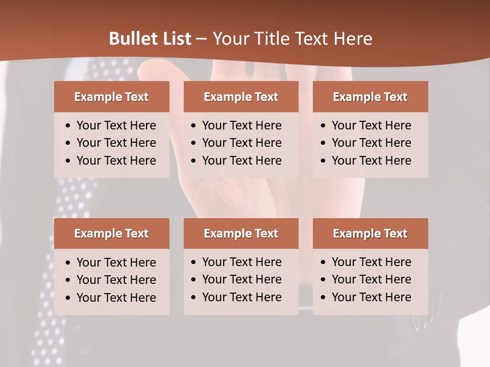 Businessperson Inspection Worker PowerPoint Template