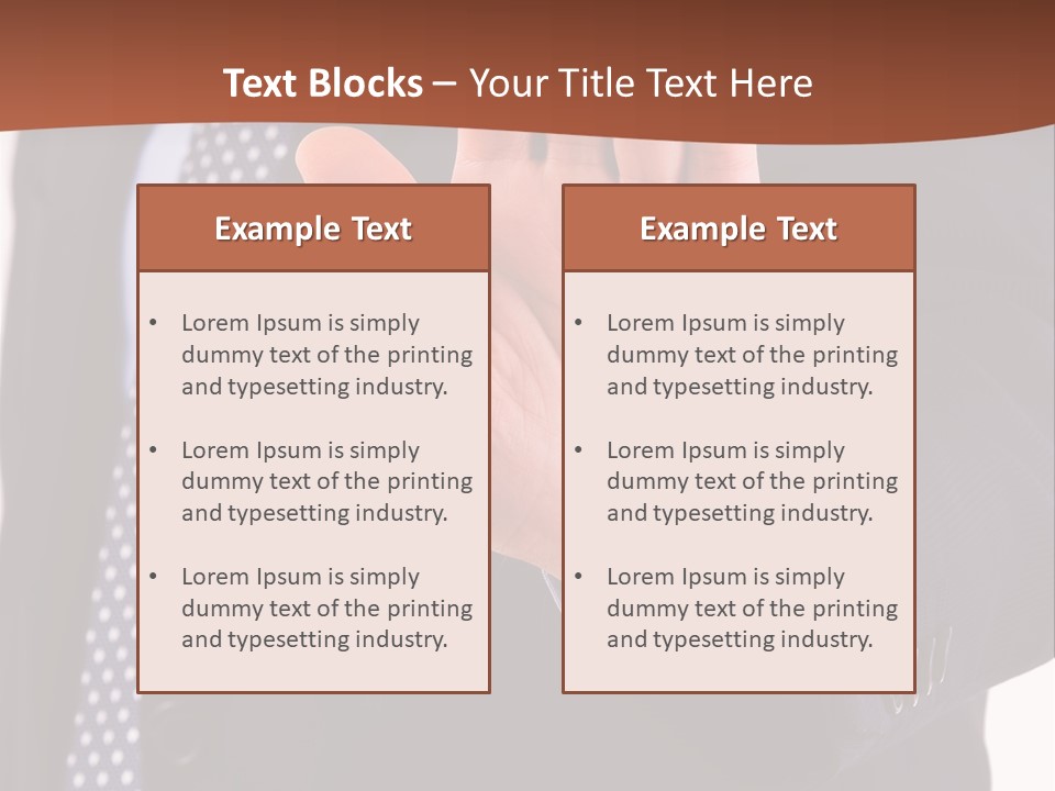 Businessperson Inspection Worker PowerPoint Template