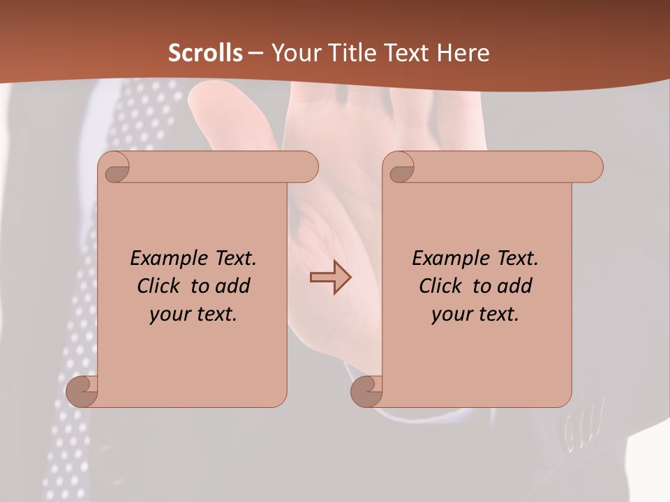 Businessperson Inspection Worker PowerPoint Template