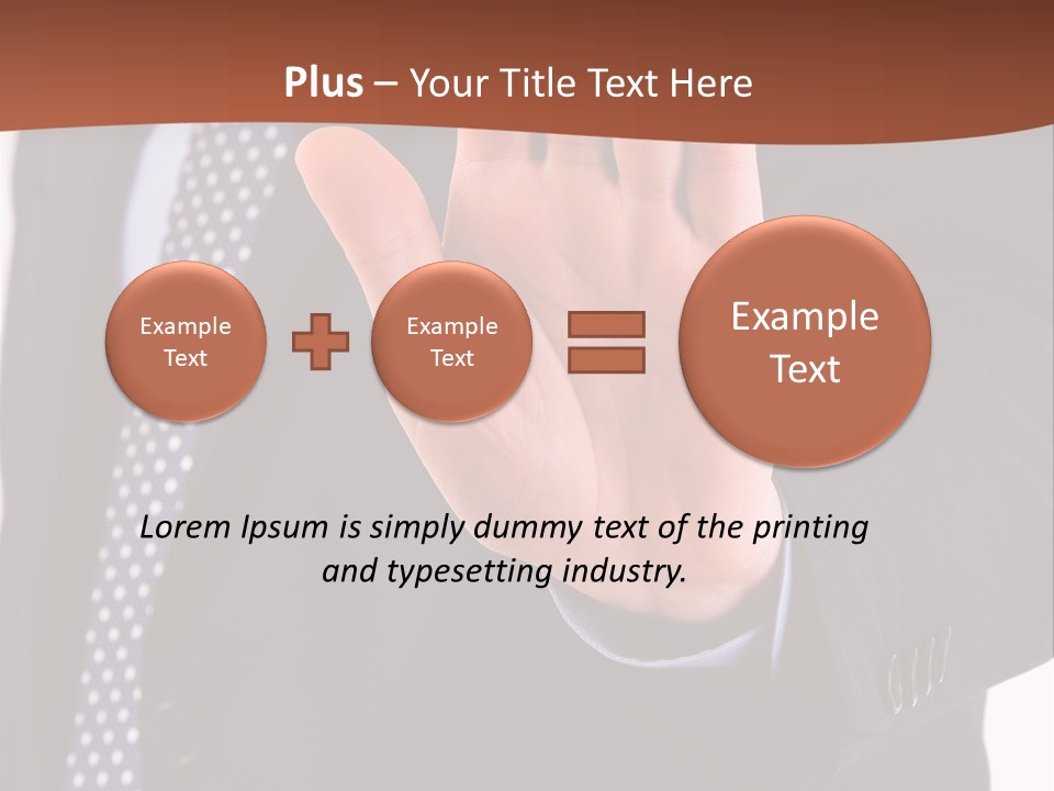 Businessperson Inspection Worker PowerPoint Template