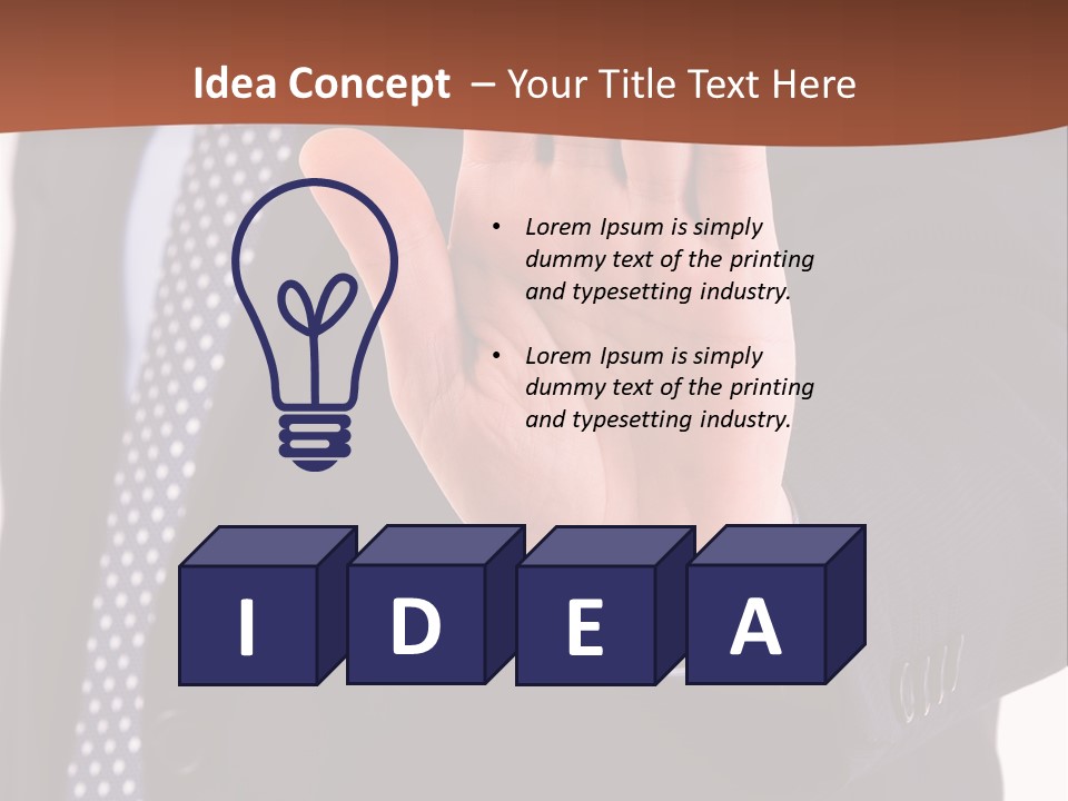 Businessperson Inspection Worker PowerPoint Template