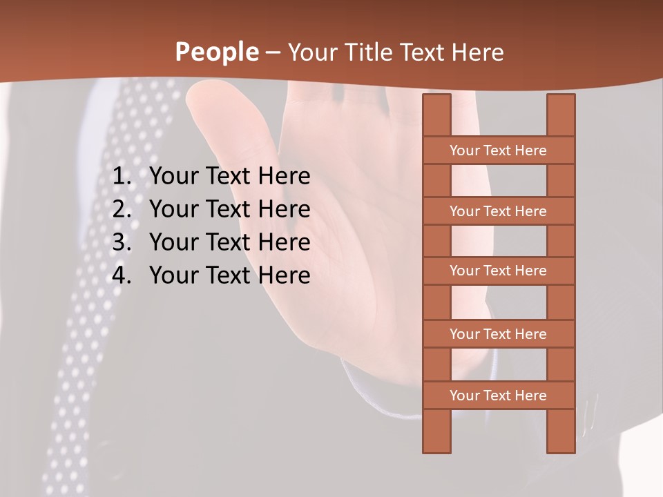 Businessperson Inspection Worker PowerPoint Template