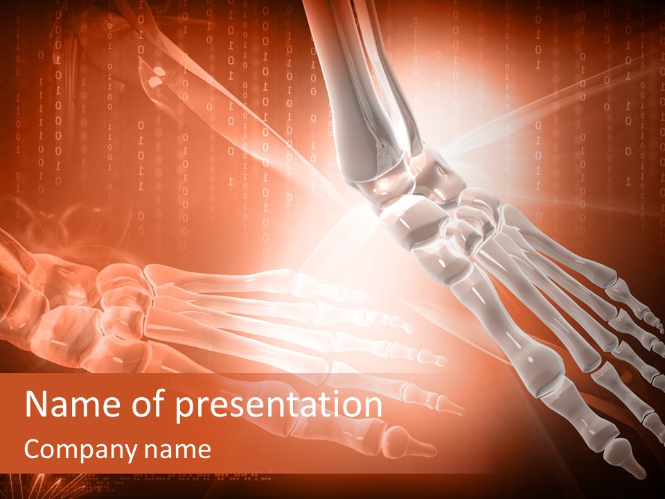 Structure Human Hand PowerPoint Template