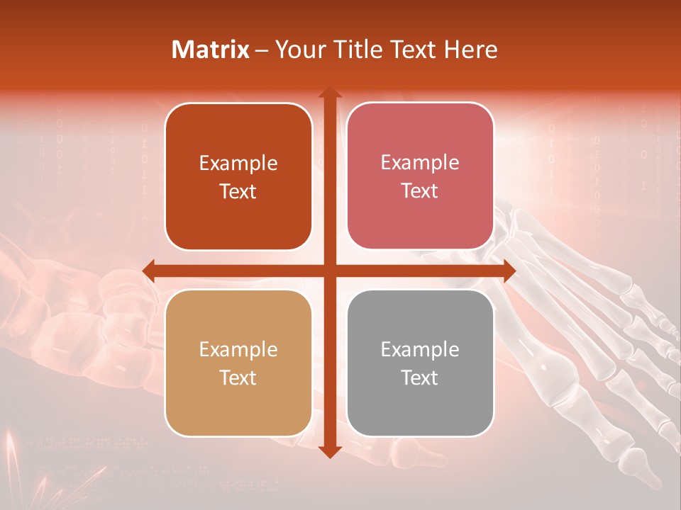 Structure Human Hand PowerPoint Template