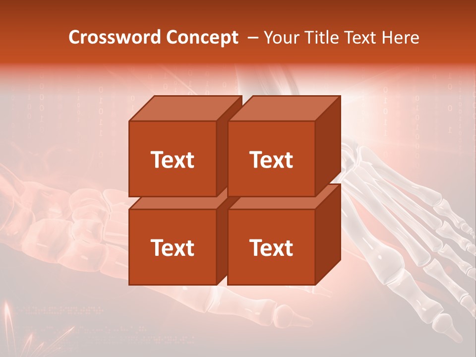 Structure Human Hand PowerPoint Template
