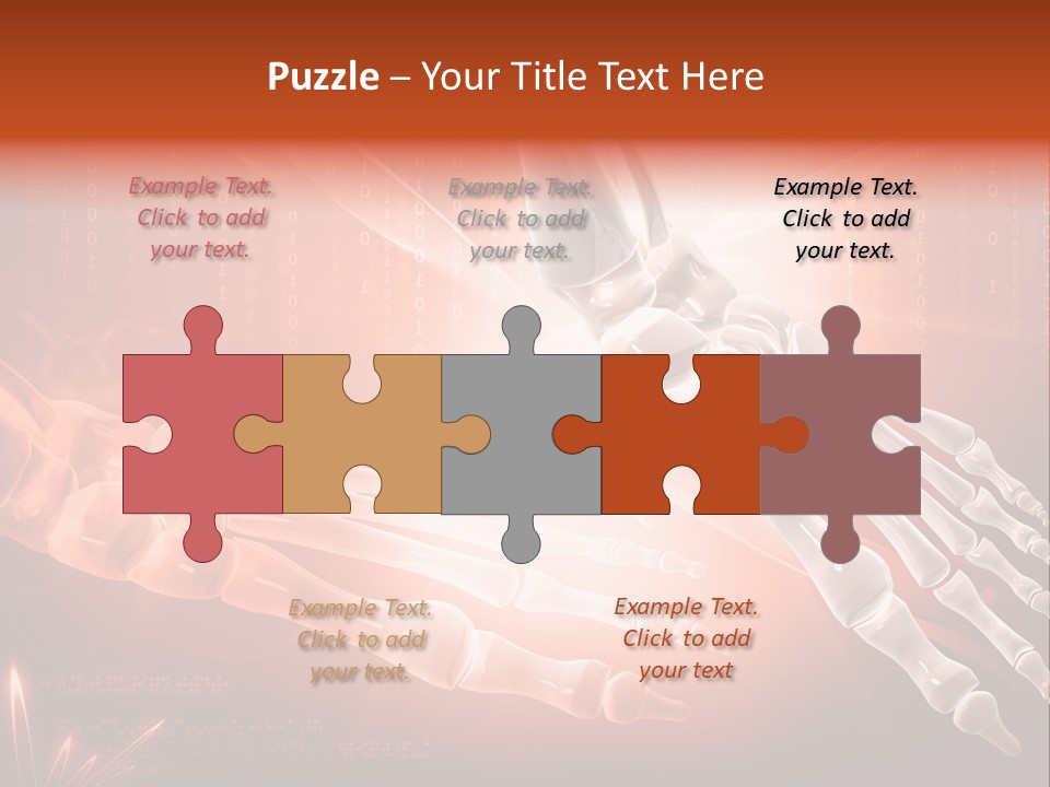 Structure Human Hand PowerPoint Template