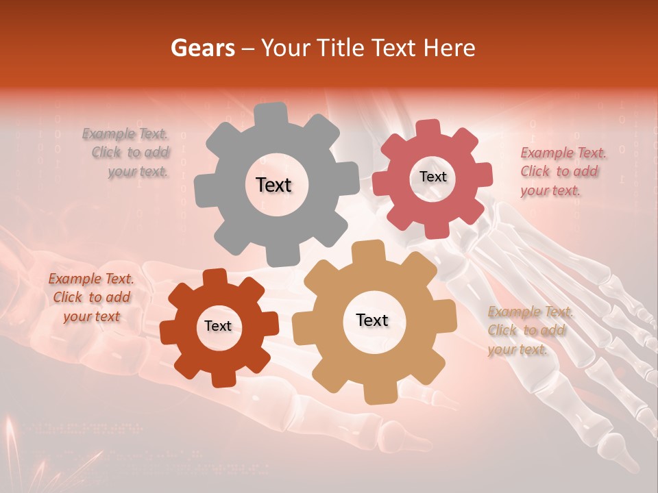 Structure Human Hand PowerPoint Template