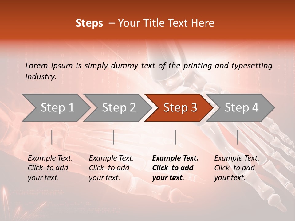 Structure Human Hand PowerPoint Template