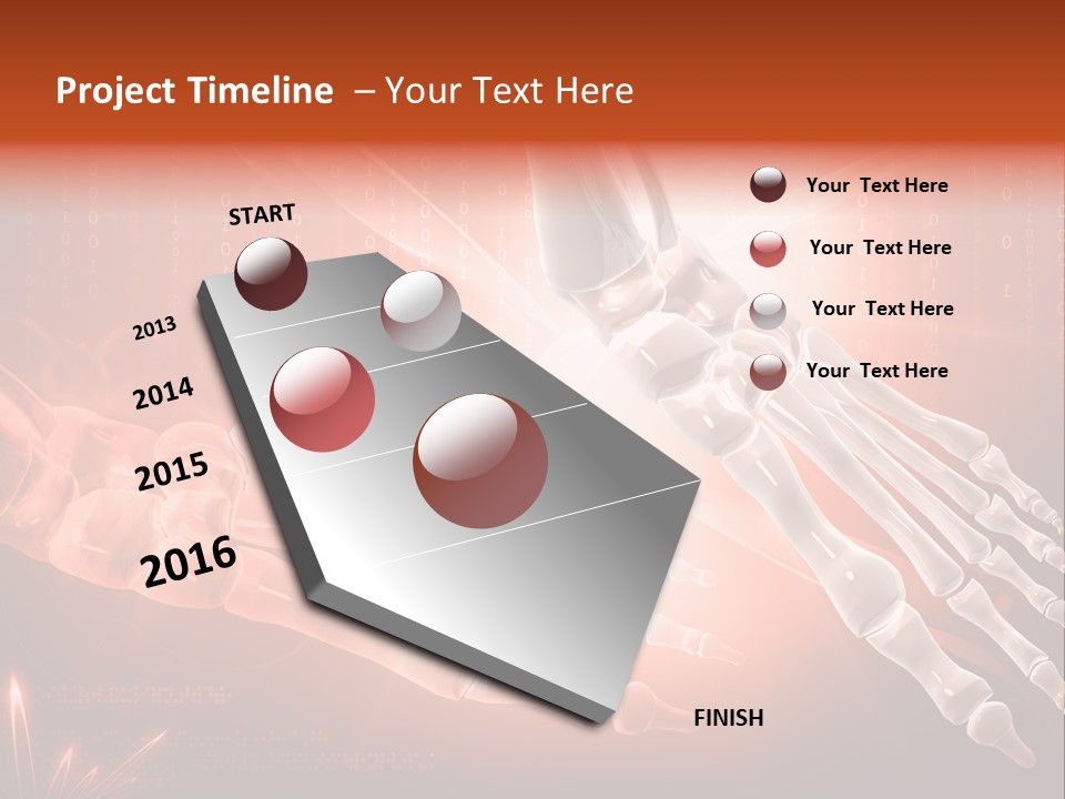 Structure Human Hand PowerPoint Template