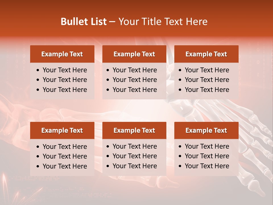 Structure Human Hand PowerPoint Template