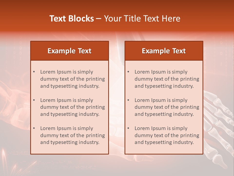 Structure Human Hand PowerPoint Template