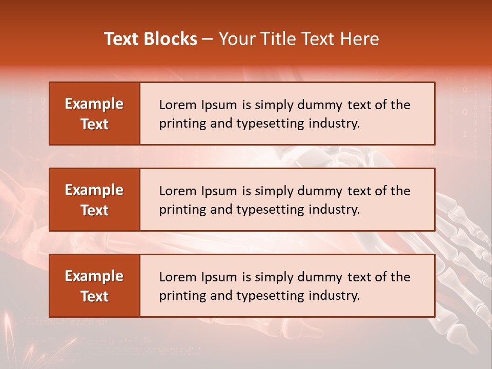 Structure Human Hand PowerPoint Template