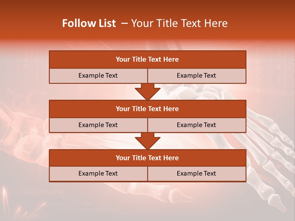 Structure Human Hand PowerPoint Template