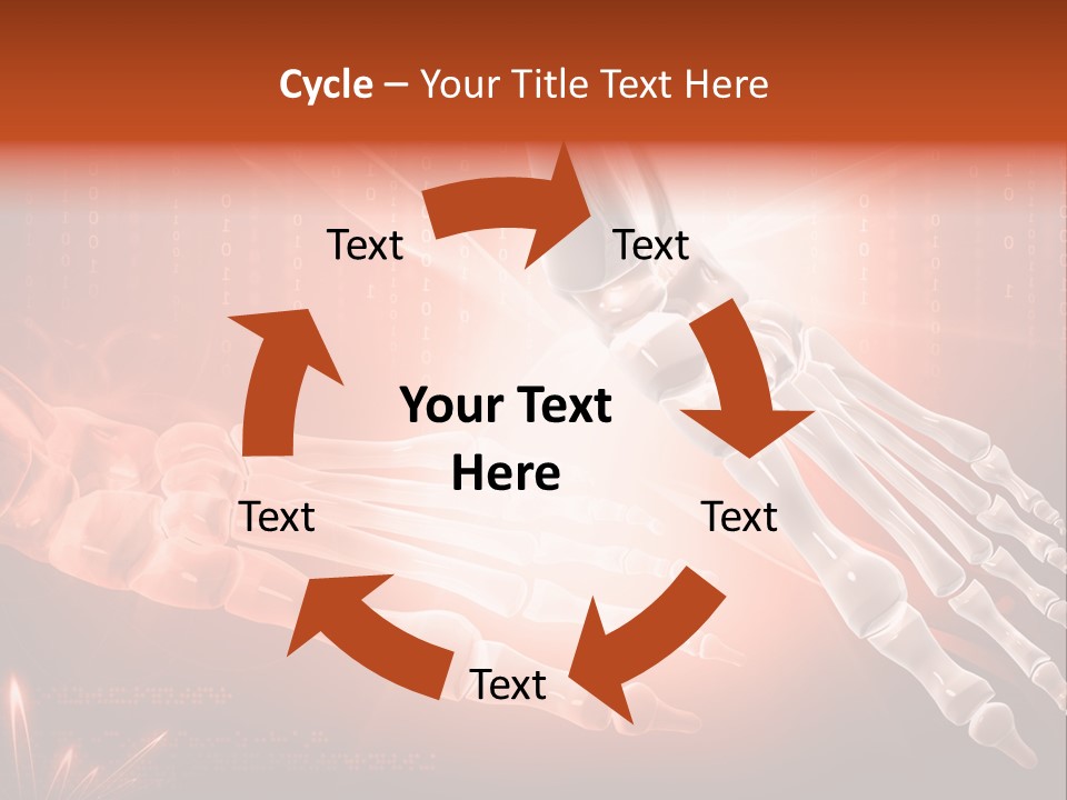 Structure Human Hand PowerPoint Template