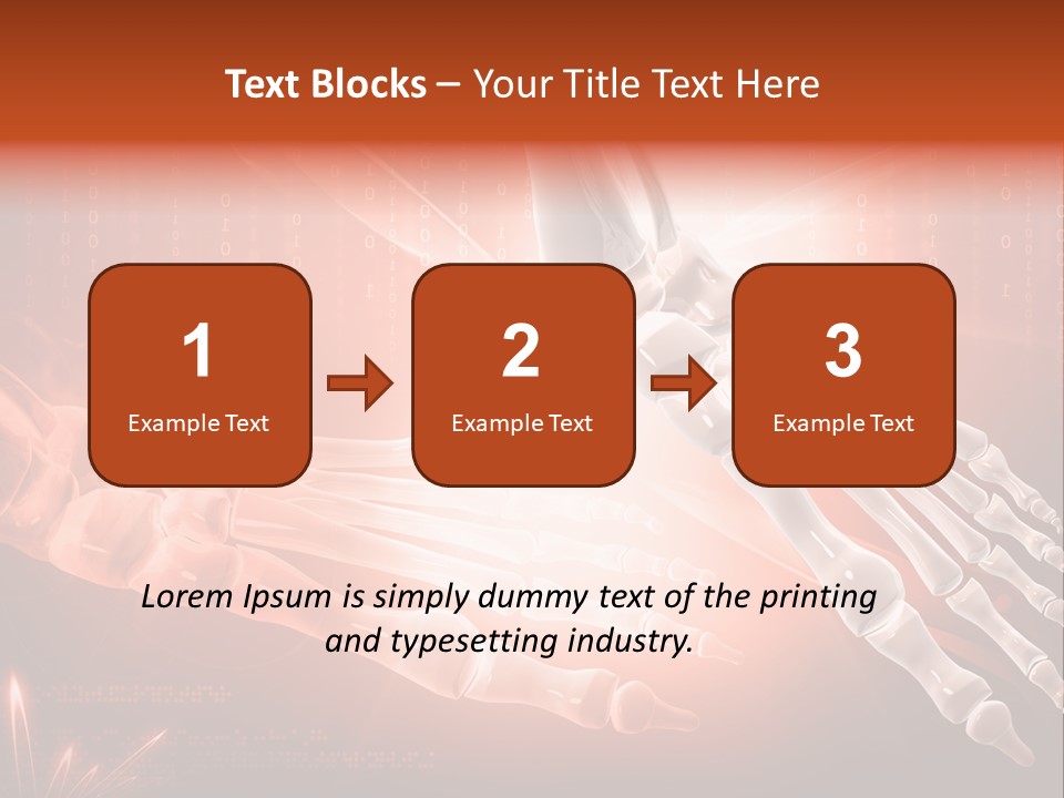 Structure Human Hand PowerPoint Template