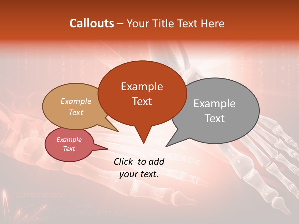 Structure Human Hand PowerPoint Template