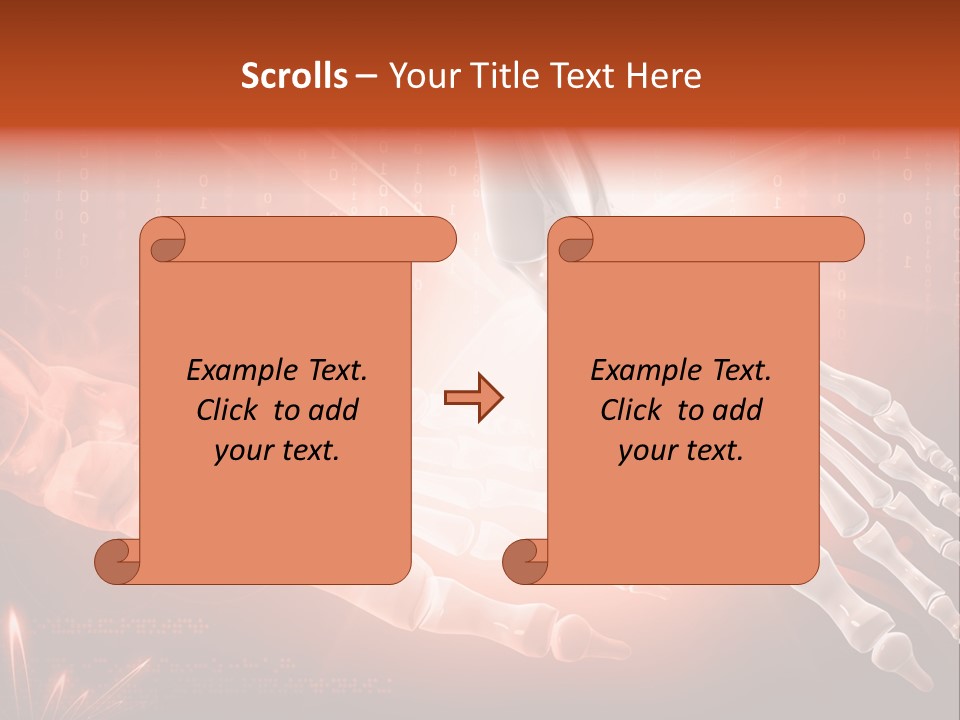 Structure Human Hand PowerPoint Template