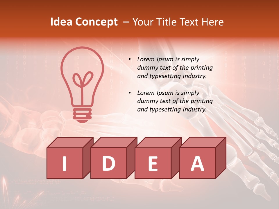 Structure Human Hand PowerPoint Template