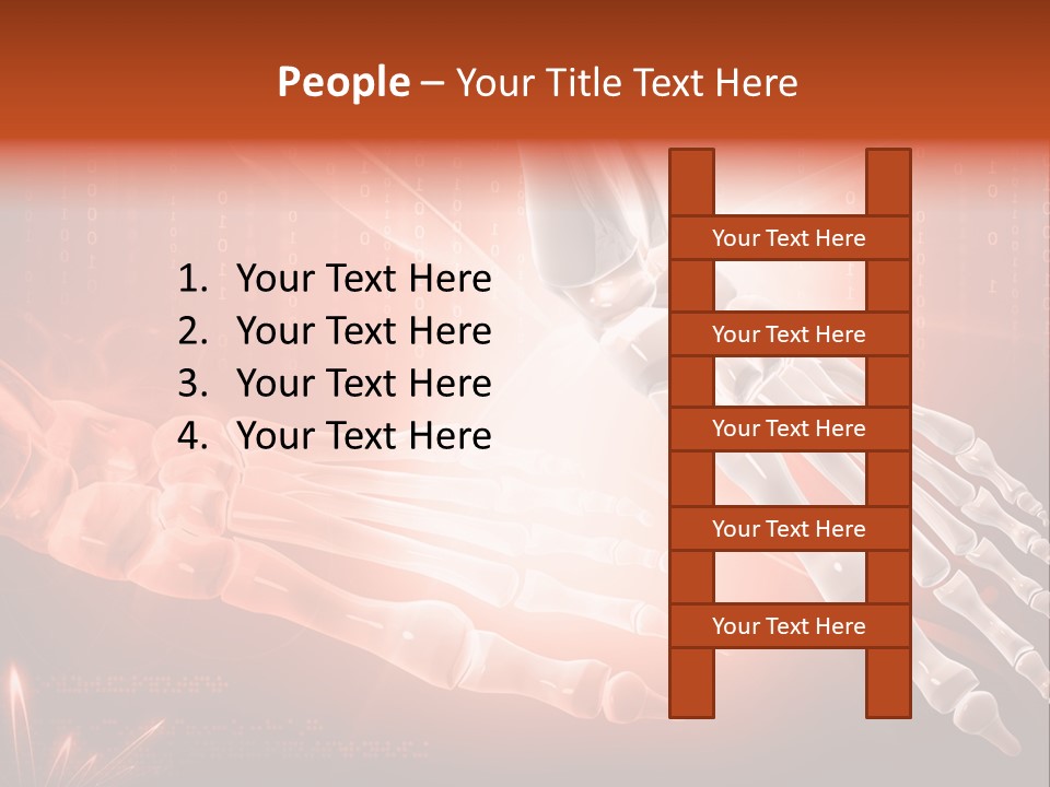 Structure Human Hand PowerPoint Template