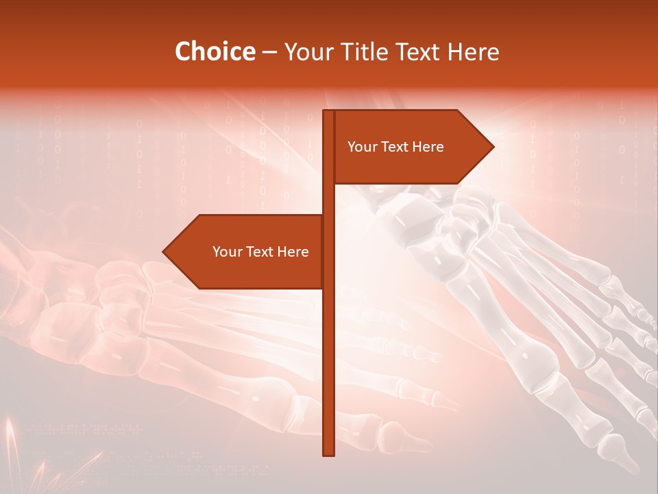 Structure Human Hand PowerPoint Template