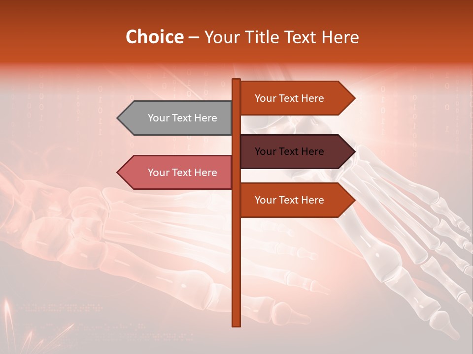 Structure Human Hand PowerPoint Template