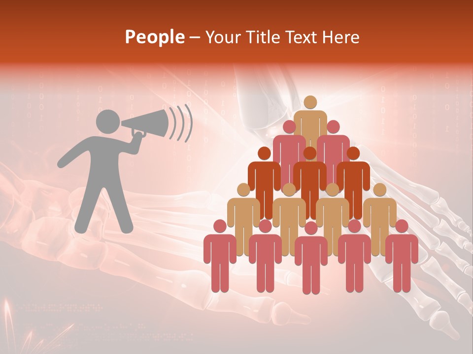 Structure Human Hand PowerPoint Template