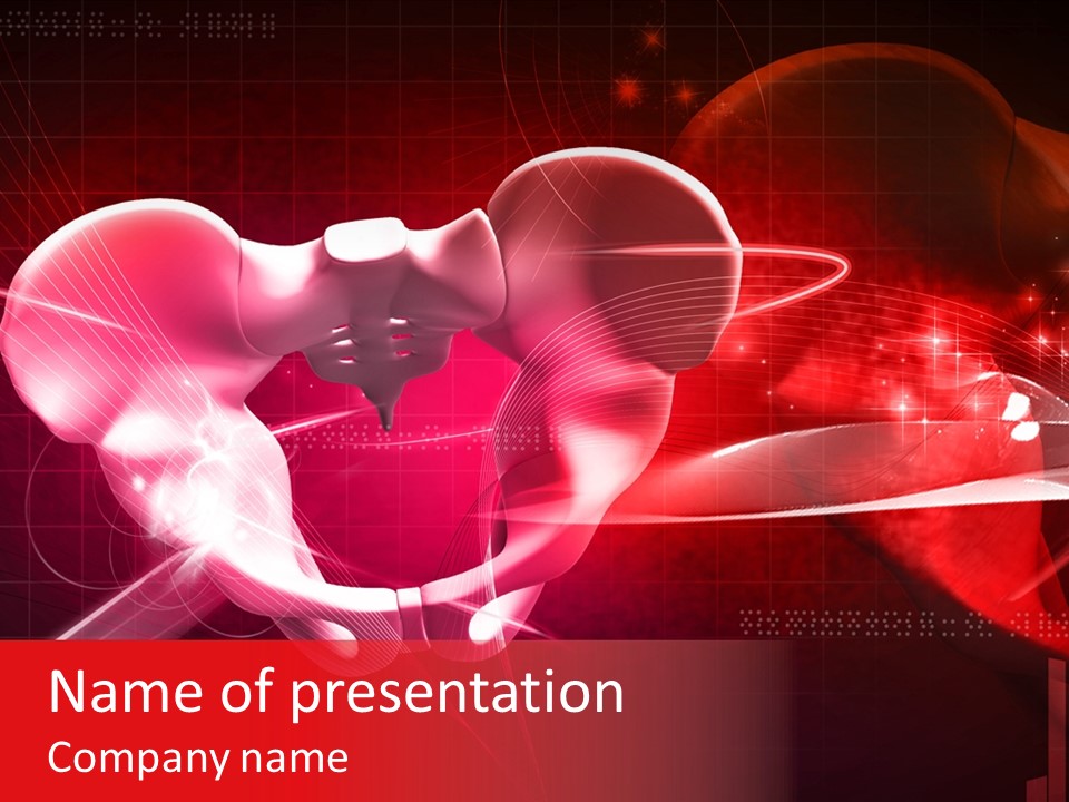 Hospital Column Organ PowerPoint Template