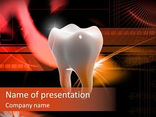 Illustration Teeth Mouth PowerPoint Template