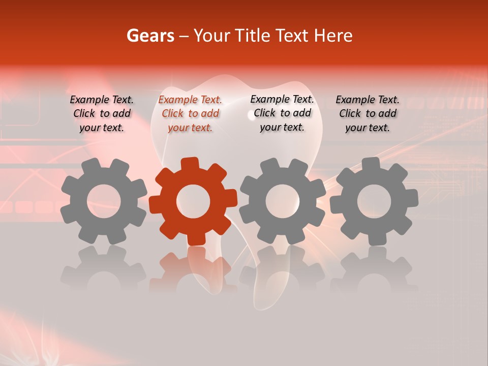 Illustration Teeth Mouth PowerPoint Template