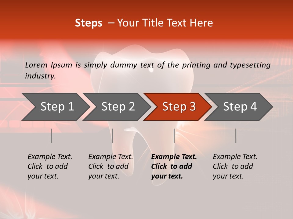 Illustration Teeth Mouth PowerPoint Template