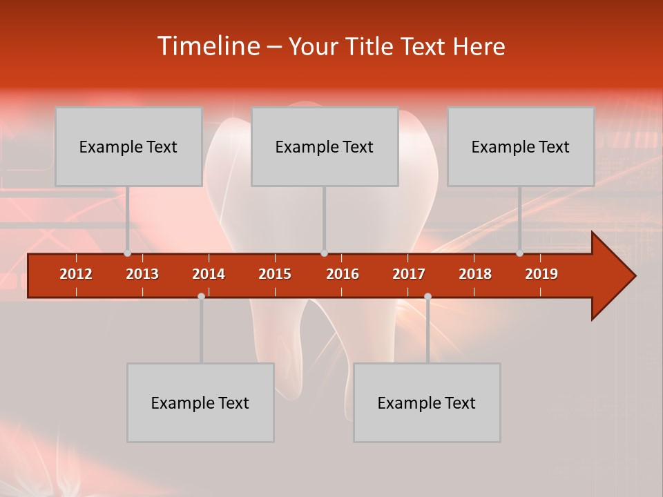 Illustration Teeth Mouth PowerPoint Template