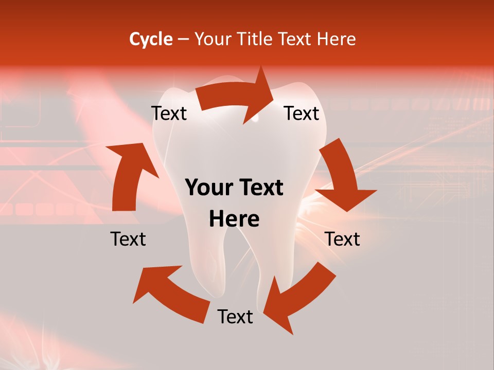 Illustration Teeth Mouth PowerPoint Template