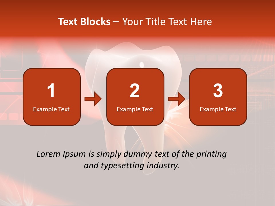 Illustration Teeth Mouth PowerPoint Template