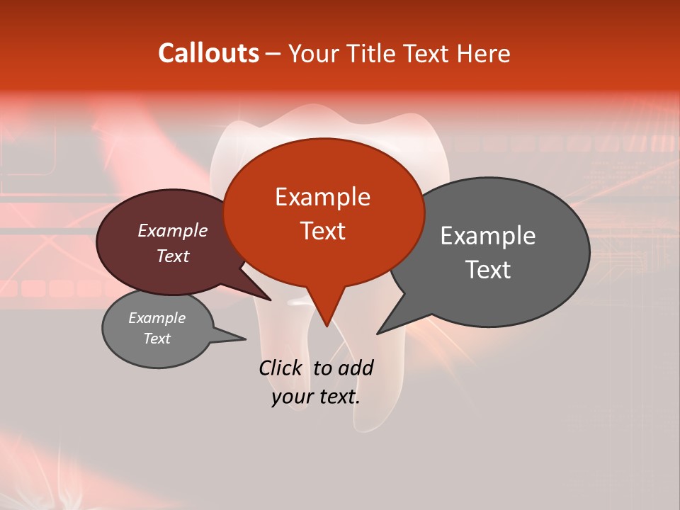 Illustration Teeth Mouth PowerPoint Template