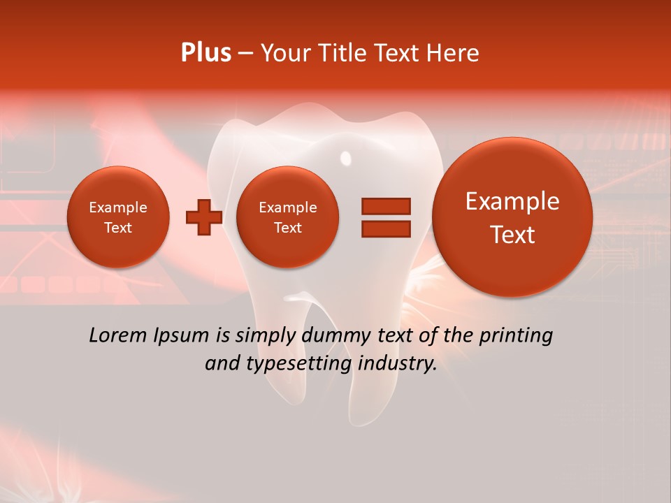 Illustration Teeth Mouth PowerPoint Template