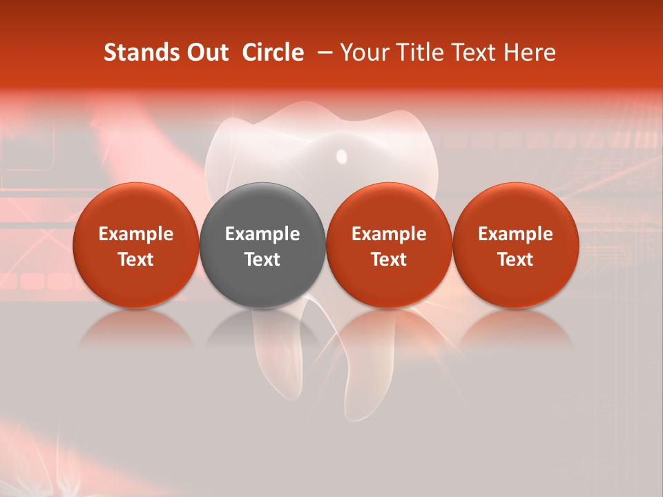 Illustration Teeth Mouth PowerPoint Template