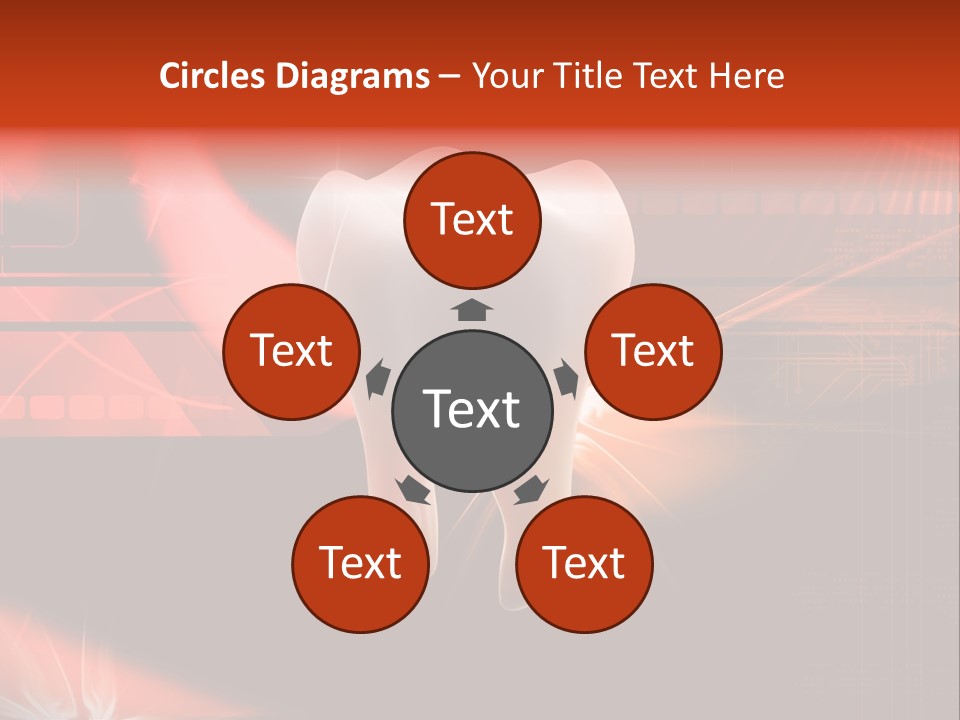 Illustration Teeth Mouth PowerPoint Template