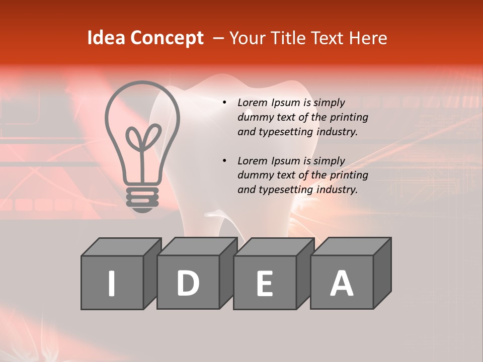 Illustration Teeth Mouth PowerPoint Template