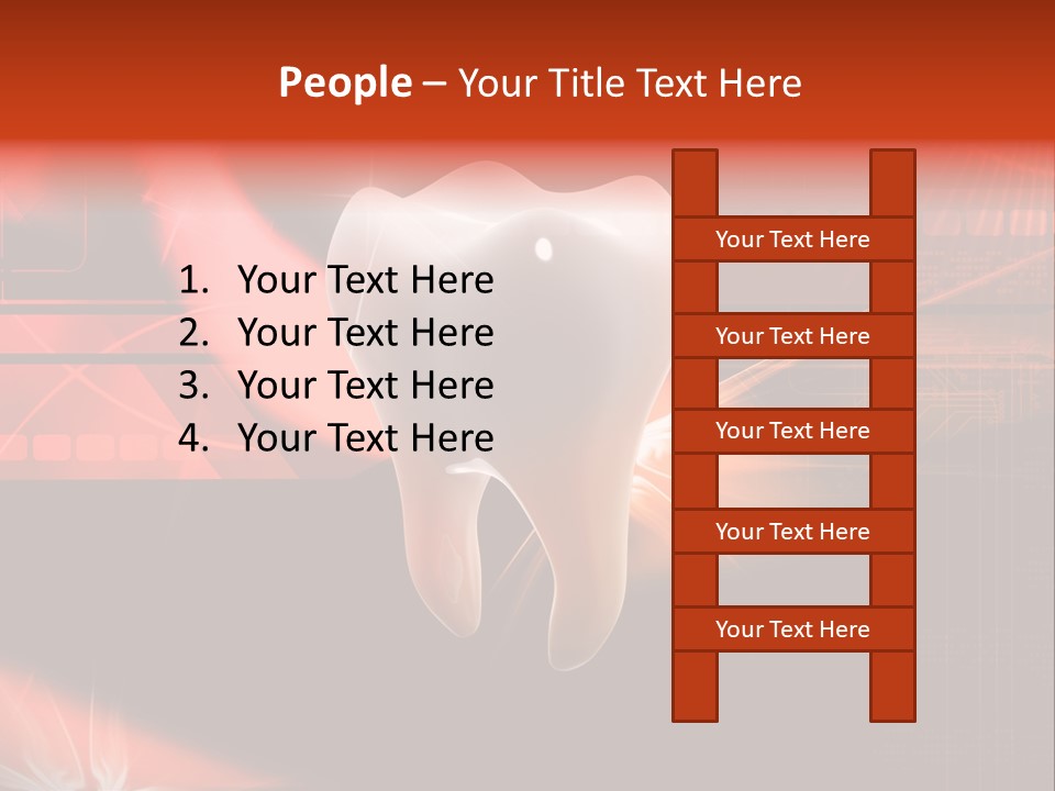 Illustration Teeth Mouth PowerPoint Template