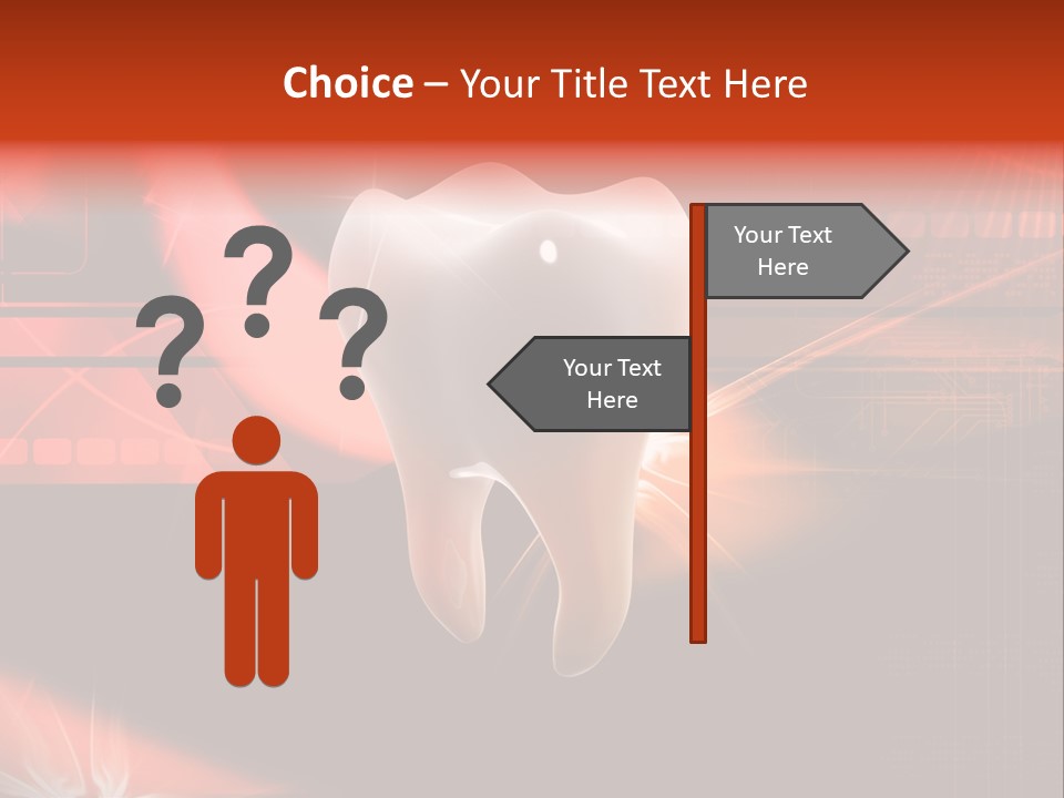 Illustration Teeth Mouth PowerPoint Template